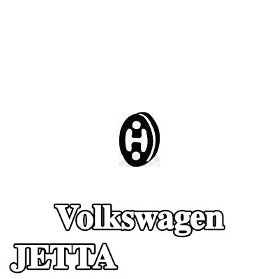 WALKER حامل مطاطي للعادم — Volkswagen Jetta