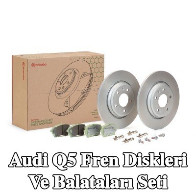 BREMBO Delikli olmayan fren diskleri ve balataları seti — Audi Q5