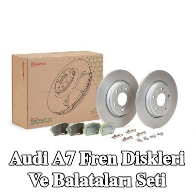 BREMBO Delikli olmayan fren diskleri ve balataları seti — Audi A7
