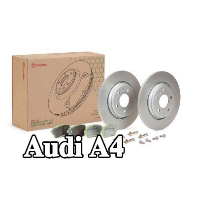 BREMBO مجموعة أقراص ووسادات الفرامل الصلبة — Audi A4