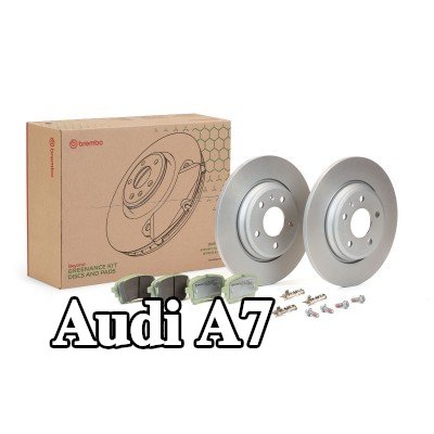 BREMBO مجموعة أقراص ووسادات الفرامل الصلبة — Audi A7