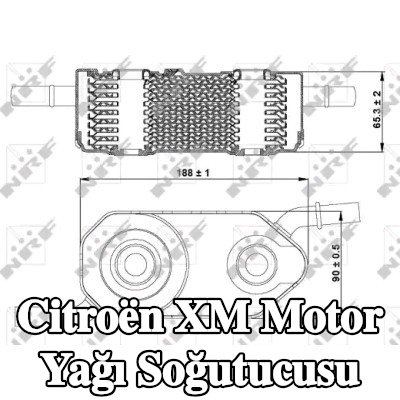 NRF Motor yağı soğutucusu — Citroën Xm