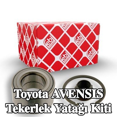 FEBI BILSTEIN Tespit halkalı tekerlek yatağı kiti, aks somunu ile — 2000 Toyota Avensis