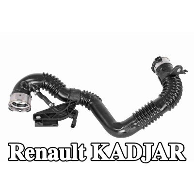 VAICO خرطوم سحب الشاحن مبرد هواء الشحن, السفلي, بدون مستشعر — Renault Kadjar