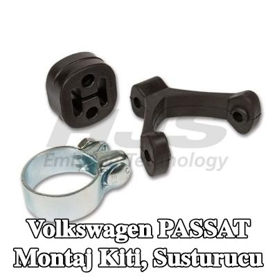 HJS Montaj Kiti, kelepçeli susturucu — Volkswagen Passat