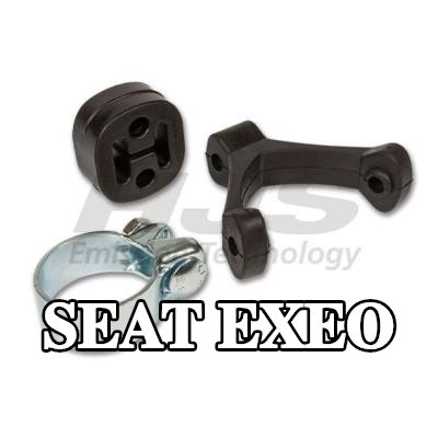 HJS مجموعة التثبيت, كاتم الصوت مع مشبك — SEAT Exeo