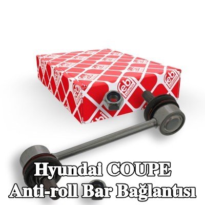 FEBI BILSTEIN Stabilizatör kolu OE Turbo YENİ, Arka Aks Sol, Arka Aks Sağ, 131mm, Çelik — 2000 Hyundai Coupe