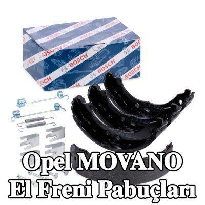BOSCH Aksesuarlı el freni balataları — Opel Movano