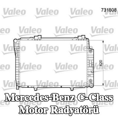 VALEO Motor radyatörü Alüminyum — 2000 Mercedes-Benz C-Class