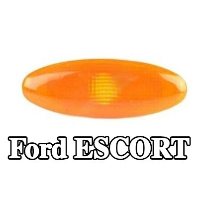 PRASCO مؤشر جانبي أمامي أيسر, أمامي أيمن, تركيب جانبي, برتقالي, أصفر, بدون حامل لمبة — Ford Escort