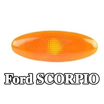 PRASCO مؤشر جانبي أمامي أيسر, أمامي أيمن, تركيب جانبي, برتقالي, أصفر, بدون حامل لمبة — 1990 Ford Scorpio
