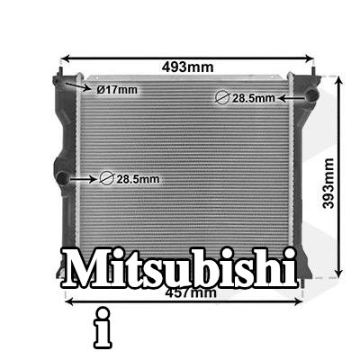 VAN WEZEL مبرد المحرك — Mitsubishi i