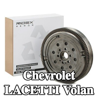 RIDEX REMAN Volan Sürtünme kontrol plakası olmayan çift kütleli volan, vida seti olmadan, pilot yatak olmadan — Chevrolet Lacetti