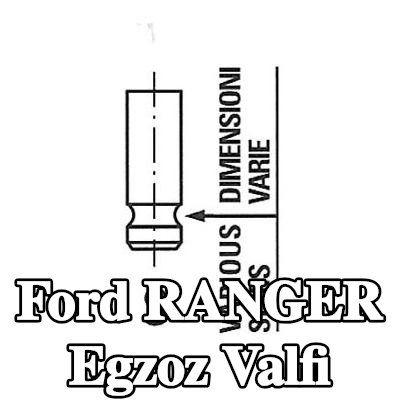 FRECCIA Egzoz valfi Nitrürlenmiş valf gövdesi — 2010 Ford Ranger