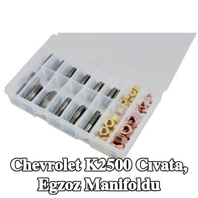 Connect Cıvata, egzoz manifoldu Alfa Romeo, BMW, Chrysler, Citroën, Fiat, Ford, Honda, Mazda, Nissan, Opel, Peugeot, Porsche, Renault, Saab, Vauxhall, Volvo — Chevrolet K2500