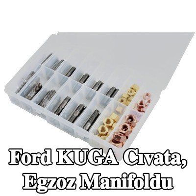 Connect Cıvata, egzoz manifoldu Alfa Romeo, BMW, Chrysler, Citroën, Fiat, Ford, Honda, Mazda, Nissan, Opel, Peugeot, Porsche, Renault, Saab, Vauxhall, Volvo — Ford Kuga