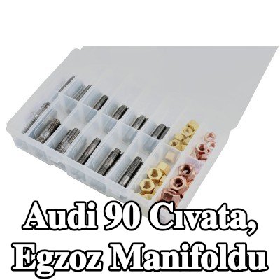 Connect Cıvata, egzoz manifoldu Alfa Romeo, BMW, Chrysler, Citroën, Fiat, Ford, Honda, Mazda, Nissan, Opel, Peugeot, Porsche, Renault, Saab, Vauxhall, Volvo — Audi 90