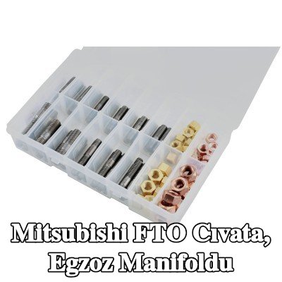 Connect Cıvata, egzoz manifoldu Alfa Romeo, BMW, Chrysler, Citroën, Fiat, Ford, Honda, Mazda, Nissan, Opel, Peugeot, Porsche, Renault, Saab, Vauxhall, Volvo — Mitsubishi Fto