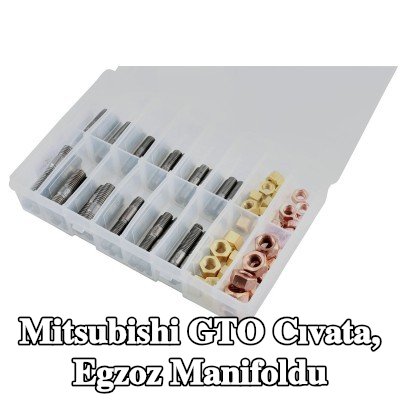 Connect Cıvata, egzoz manifoldu Alfa Romeo, BMW, Chrysler, Citroën, Fiat, Ford, Honda, Mazda, Nissan, Opel, Peugeot, Porsche, Renault, Saab, Vauxhall, Volvo — Mitsubishi Gto