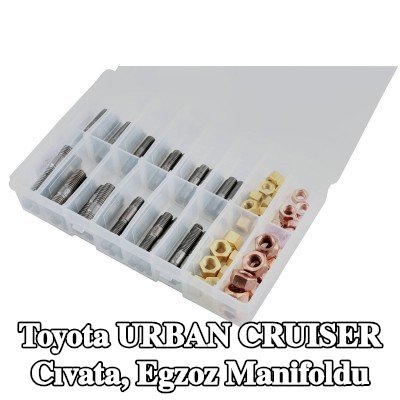 Connect Cıvata, egzoz manifoldu Alfa Romeo, BMW, Chrysler, Citroën, Fiat, Ford, Honda, Mazda, Nissan, Opel, Peugeot, Porsche, Renault, Saab, Vauxhall, Volvo — Toyota Urban Cruiser