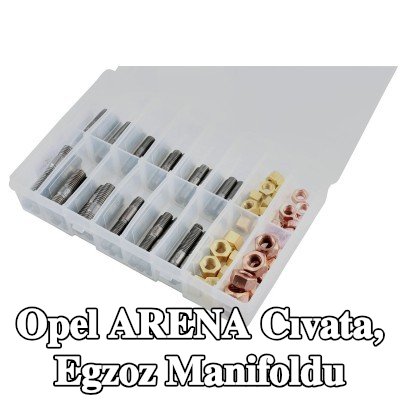 Connect Cıvata, egzoz manifoldu Alfa Romeo, BMW, Chrysler, Citroën, Fiat, Ford, Honda, Mazda, Nissan, Opel, Peugeot, Porsche, Renault, Saab, Vauxhall, Volvo — Opel Arena