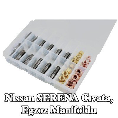Connect Cıvata, egzoz manifoldu Alfa Romeo, BMW, Chrysler, Citroën, Fiat, Ford, Honda, Mazda, Nissan, Opel, Peugeot, Porsche, Renault, Saab, Vauxhall, Volvo — Nissan Serena