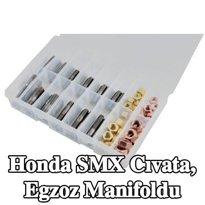Connect Cıvata, egzoz manifoldu Alfa Romeo, BMW, Chrysler, Citroën, Fiat, Ford, Honda, Mazda, Nissan, Opel, Peugeot, Porsche, Renault, Saab, Vauxhall, Volvo — Honda Smx