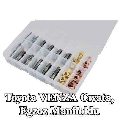 Connect Cıvata, egzoz manifoldu Alfa Romeo, BMW, Chrysler, Citroën, Fiat, Ford, Honda, Mazda, Nissan, Opel, Peugeot, Porsche, Renault, Saab, Vauxhall, Volvo — Toyota Venza