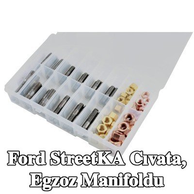 Connect Cıvata, egzoz manifoldu Alfa Romeo, BMW, Chrysler, Citroën, Fiat, Ford, Honda, Mazda, Nissan, Opel, Peugeot, Porsche, Renault, Saab, Vauxhall, Volvo — Ford StreetKA