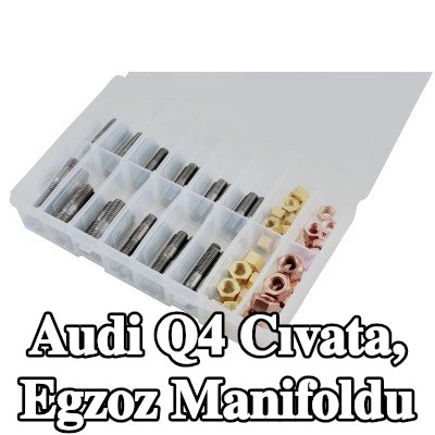 Connect Cıvata, egzoz manifoldu Alfa Romeo, BMW, Chrysler, Citroën, Fiat, Ford, Honda, Mazda, Nissan, Opel, Peugeot, Porsche, Renault, Saab, Vauxhall, Volvo — Audi Q4