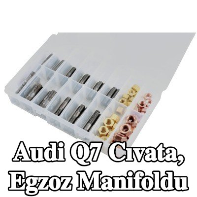 Connect Cıvata, egzoz manifoldu Alfa Romeo, BMW, Chrysler, Citroën, Fiat, Ford, Honda, Mazda, Nissan, Opel, Peugeot, Porsche, Renault, Saab, Vauxhall, Volvo — Audi Q7