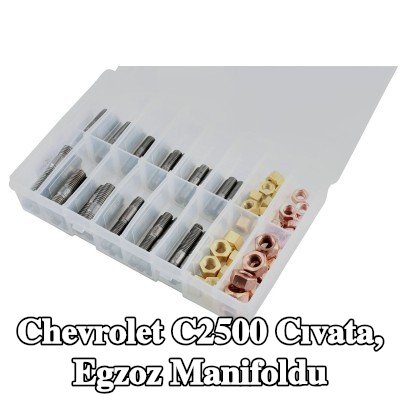 Connect Cıvata, egzoz manifoldu Alfa Romeo, BMW, Chrysler, Citroën, Fiat, Ford, Honda, Mazda, Nissan, Opel, Peugeot, Porsche, Renault, Saab, Vauxhall, Volvo — Chevrolet C2500