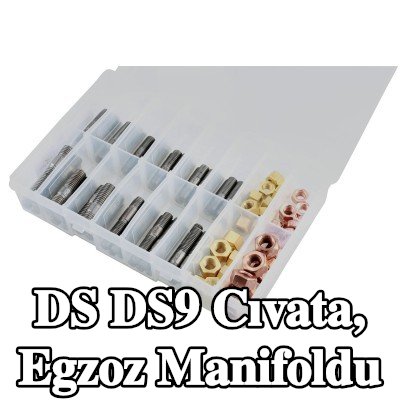 Connect Cıvata, egzoz manifoldu Alfa Romeo, BMW, Chrysler, Citroën, Fiat, Ford, Honda, Mazda, Nissan, Opel, Peugeot, Porsche, Renault, Saab, Vauxhall, Volvo — DS Ds9