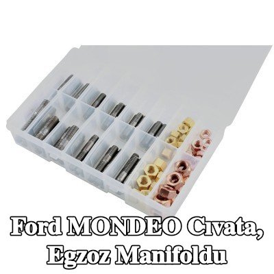 Connect Cıvata, egzoz manifoldu Alfa Romeo, BMW, Chrysler, Citroën, Fiat, Ford, Honda, Mazda, Nissan, Opel, Peugeot, Porsche, Renault, Saab, Vauxhall, Volvo — Ford Mondeo