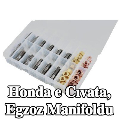 Connect Cıvata, egzoz manifoldu Alfa Romeo, BMW, Chrysler, Citroën, Fiat, Ford, Honda, Mazda, Nissan, Opel, Peugeot, Porsche, Renault, Saab, Vauxhall, Volvo — Honda e