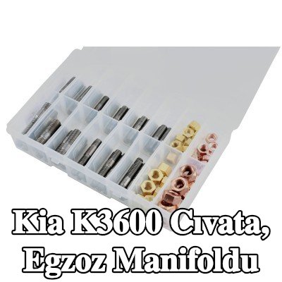 Connect Cıvata, egzoz manifoldu Alfa Romeo, BMW, Chrysler, Citroën, Fiat, Ford, Honda, Mazda, Nissan, Opel, Peugeot, Porsche, Renault, Saab, Vauxhall, Volvo — Kia K3600