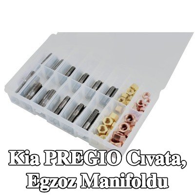 Connect Cıvata, egzoz manifoldu Alfa Romeo, BMW, Chrysler, Citroën, Fiat, Ford, Honda, Mazda, Nissan, Opel, Peugeot, Porsche, Renault, Saab, Vauxhall, Volvo — Kia Pregio