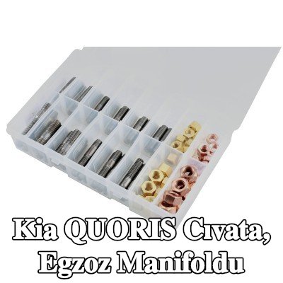 Connect Cıvata, egzoz manifoldu Alfa Romeo, BMW, Chrysler, Citroën, Fiat, Ford, Honda, Mazda, Nissan, Opel, Peugeot, Porsche, Renault, Saab, Vauxhall, Volvo — Kia Quoris