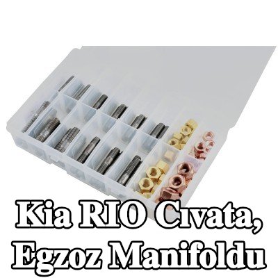 Connect Cıvata, egzoz manifoldu Alfa Romeo, BMW, Chrysler, Citroën, Fiat, Ford, Honda, Mazda, Nissan, Opel, Peugeot, Porsche, Renault, Saab, Vauxhall, Volvo — Kia Rio