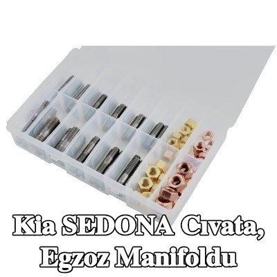 Connect Cıvata, egzoz manifoldu Alfa Romeo, BMW, Chrysler, Citroën, Fiat, Ford, Honda, Mazda, Nissan, Opel, Peugeot, Porsche, Renault, Saab, Vauxhall, Volvo — Kia Sedona