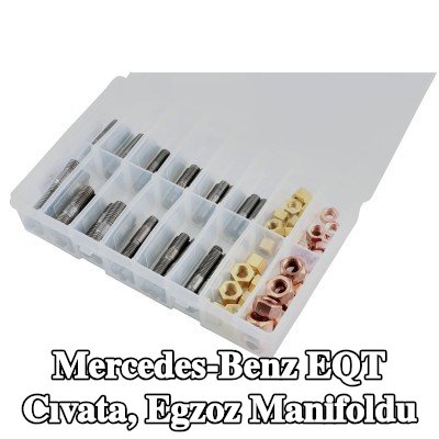 Connect Cıvata, egzoz manifoldu Alfa Romeo, BMW, Chrysler, Citroën, Fiat, Ford, Honda, Mazda, Nissan, Opel, Peugeot, Porsche, Renault, Saab, Vauxhall, Volvo — Mercedes-Benz Eqt