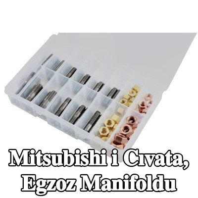 Connect Cıvata, egzoz manifoldu Alfa Romeo, BMW, Chrysler, Citroën, Fiat, Ford, Honda, Mazda, Nissan, Opel, Peugeot, Porsche, Renault, Saab, Vauxhall, Volvo — Mitsubishi i