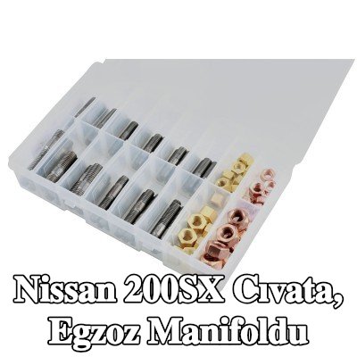 Connect Cıvata, egzoz manifoldu Alfa Romeo, BMW, Chrysler, Citroën, Fiat, Ford, Honda, Mazda, Nissan, Opel, Peugeot, Porsche, Renault, Saab, Vauxhall, Volvo — Nissan 200sx