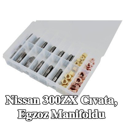 Connect Cıvata, egzoz manifoldu Alfa Romeo, BMW, Chrysler, Citroën, Fiat, Ford, Honda, Mazda, Nissan, Opel, Peugeot, Porsche, Renault, Saab, Vauxhall, Volvo — Nissan 300zx