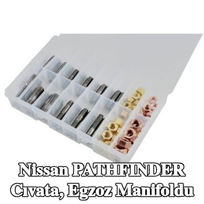 Connect Cıvata, egzoz manifoldu Alfa Romeo, BMW, Chrysler, Citroën, Fiat, Ford, Honda, Mazda, Nissan, Opel, Peugeot, Porsche, Renault, Saab, Vauxhall, Volvo — Nissan Pathfinder