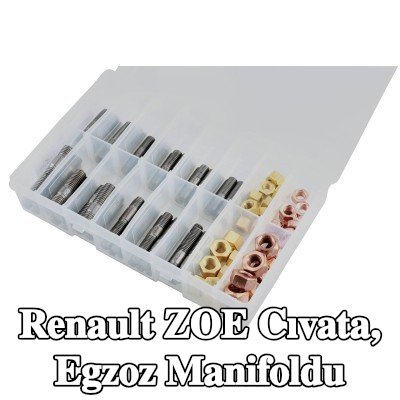 Connect Cıvata, egzoz manifoldu Alfa Romeo, BMW, Chrysler, Citroën, Fiat, Ford, Honda, Mazda, Nissan, Opel, Peugeot, Porsche, Renault, Saab, Vauxhall, Volvo — Renault Zoe