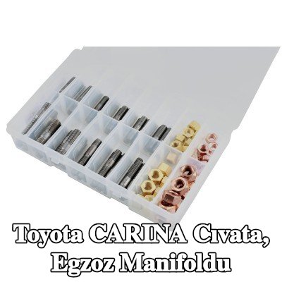 Connect Cıvata, egzoz manifoldu Alfa Romeo, BMW, Chrysler, Citroën, Fiat, Ford, Honda, Mazda, Nissan, Opel, Peugeot, Porsche, Renault, Saab, Vauxhall, Volvo — Toyota Carina