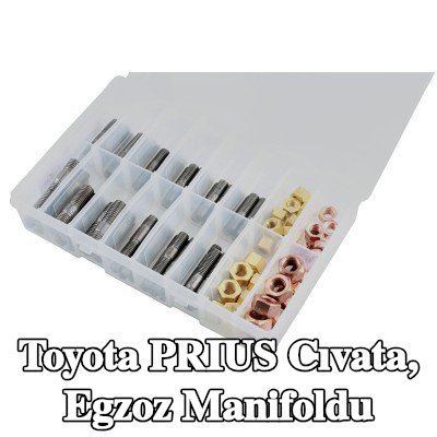 Connect Cıvata, egzoz manifoldu Alfa Romeo, BMW, Chrysler, Citroën, Fiat, Ford, Honda, Mazda, Nissan, Opel, Peugeot, Porsche, Renault, Saab, Vauxhall, Volvo — Toyota Prius