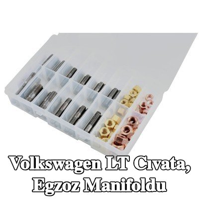 Connect Cıvata, egzoz manifoldu Alfa Romeo, BMW, Chrysler, Citroën, Fiat, Ford, Honda, Mazda, Nissan, Opel, Peugeot, Porsche, Renault, Saab, Vauxhall, Volvo — Volkswagen Lt