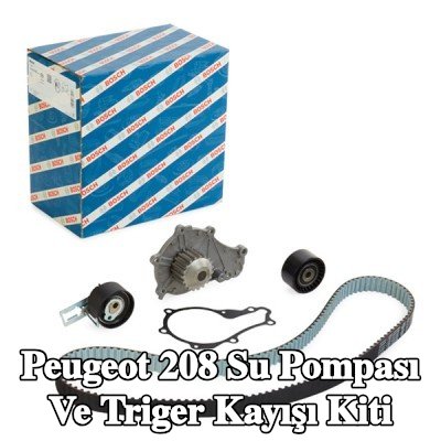 BOSCH Su pompası ve triger kayışı kiti Diş Sayısı: 141, Width: 25, 4mm — 2012 Peugeot 208